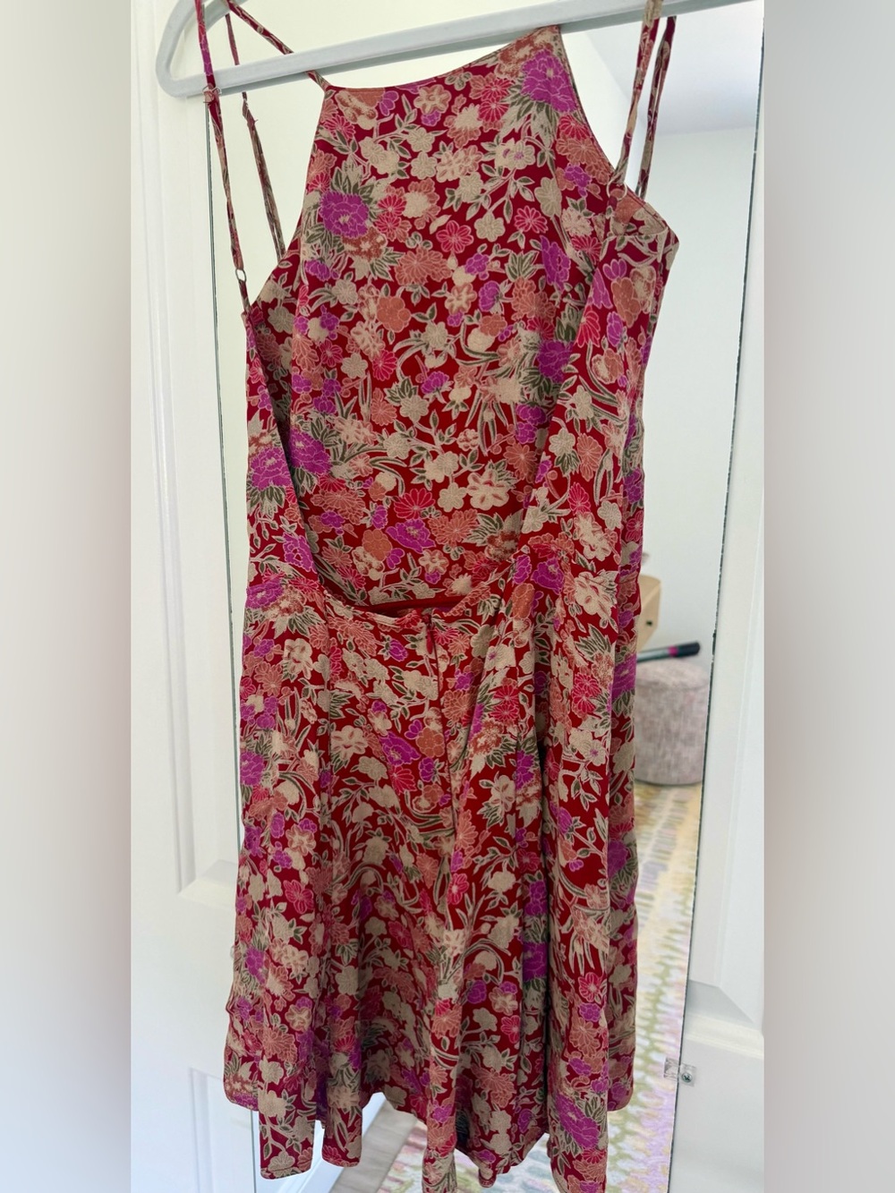 Reformation Floral Slip Dress in Red and Pink size S - Picture 2 of 5